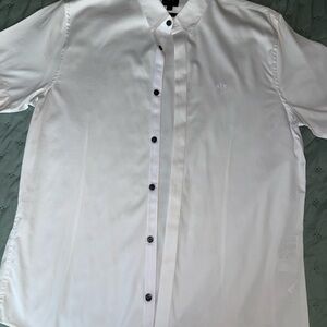 A/X Armani Exchange Men’s White Short-Sleeve Shirt